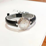 Gucci Diamantissima Diamonds Mother of Pearl Dial Black Leather Strap Watch For Women - YA141511 Buy Now By Gucci