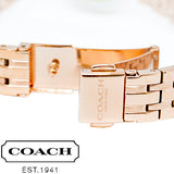Coach Park Silver Dial Rose Gold Steel Strap Watch for Women - 14503736 Buy Now By Coach
