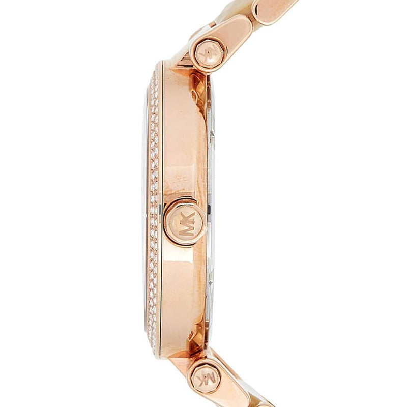 Michael Kors Parker Mother of Pearl Pink Dial Two Tone Steel Strap Watch for Women - MK6492 Buy Now By Michael Kors