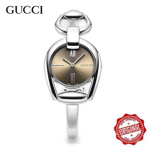 Gucci Horsebit Collection Quartz Brown Dial Silver Steel Strap Watch For Women - YA139501 Buy Now By Gucci