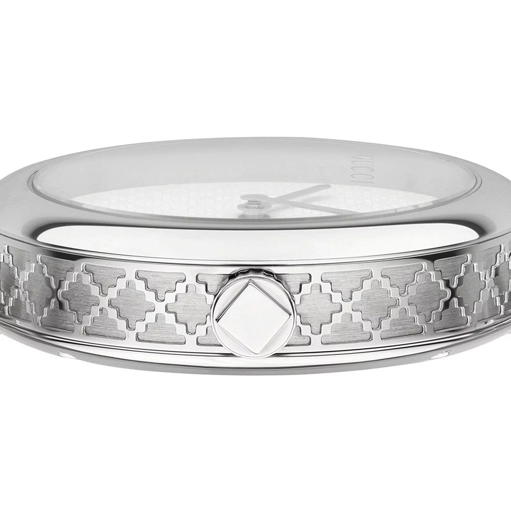 Gucci Diamantissima Quartz White Dial Silver Steel Strap Watch For Women - YA141402 Buy Now By Gucci