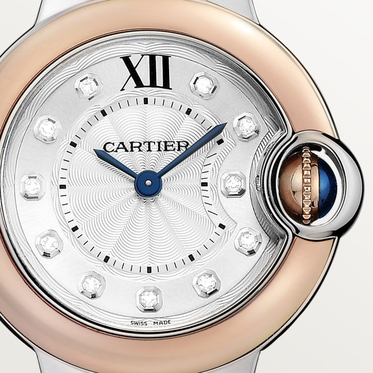 Cartier Ballon Bleu De Cartier Diamonds Silver Dial Two Tone Steel Strap Watch for Women - W3BB0026 Buy Now By Cartier