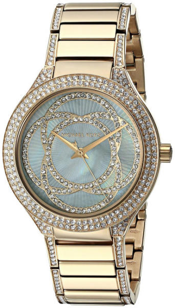 Michael Kors Kerry Mother of Pearl Dial Gold Steel Strap Watch for Women - MK3481 Buy Now By Michael Kors