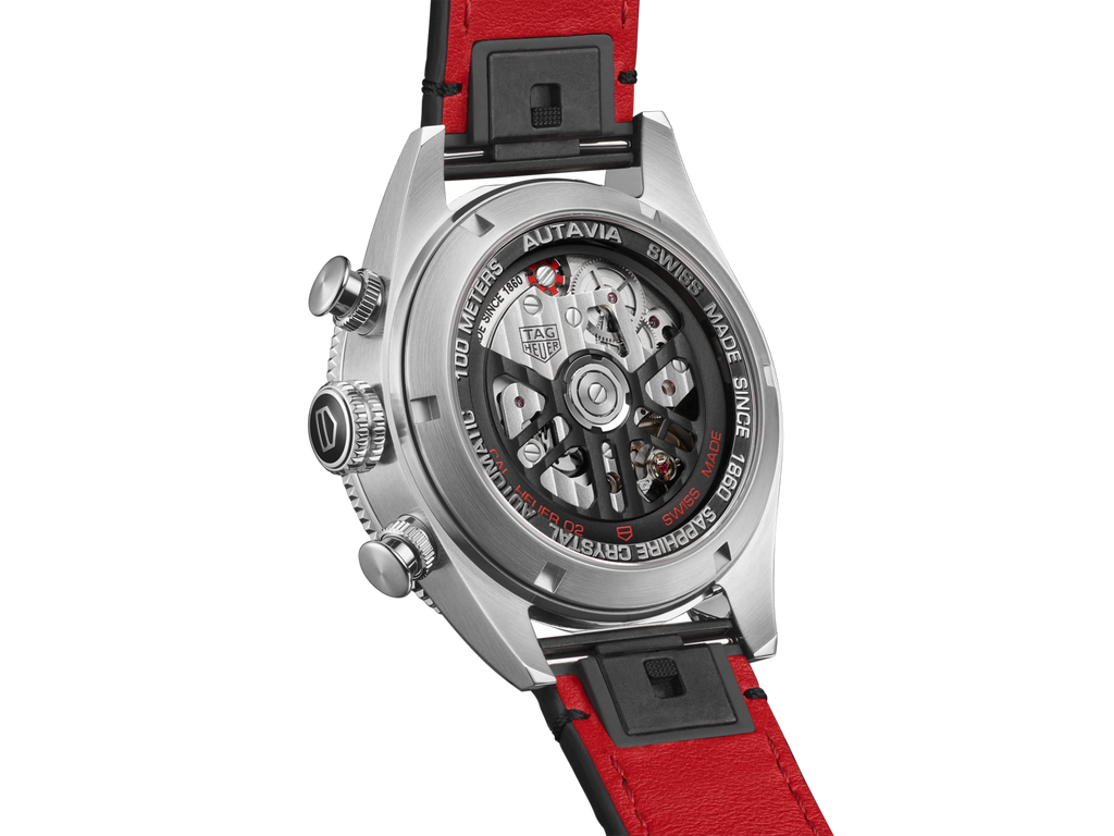 Tag Heuer Autavia Chronometer Flyback Chronograph Silver Dial Black Leather Strap Watch for Men - CBE511B.FC8279 Buy Now By Tag Heuer