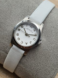 Marc Jacobs Henry Dinky White Dial White Leather Strap Watch for Women - MBM1234 Buy Now By Marc Jacobs