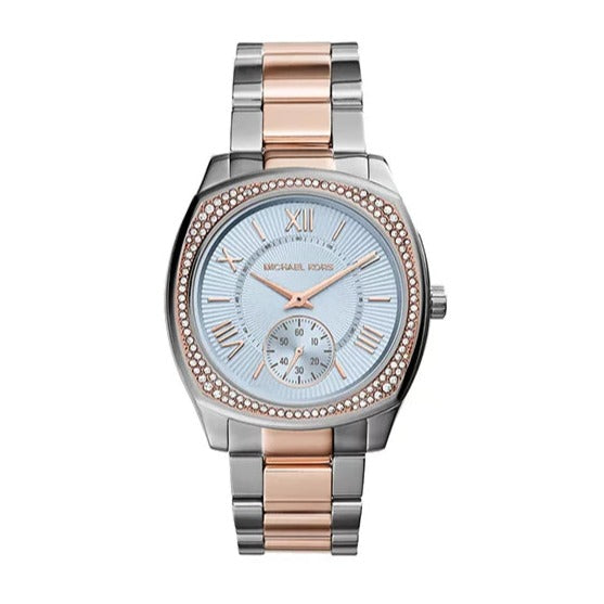 Michael Kors Bryn Quartz Blue Dial Two Tone Steel Strap Watch For Women - MK6136 Buy Now By Michael Kors