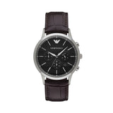 Emporio Armani Renato Chronograph Black Dial Brown Leather Strap Watch For Men - AR2482 Buy Now By Emporio Armani