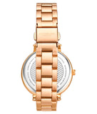 Michael Kors Charley Three-Hand Analog Rose Gold Dial Rose Gold Steel Strap Watch for Women - MK4400 Buy Now By Michael Kors