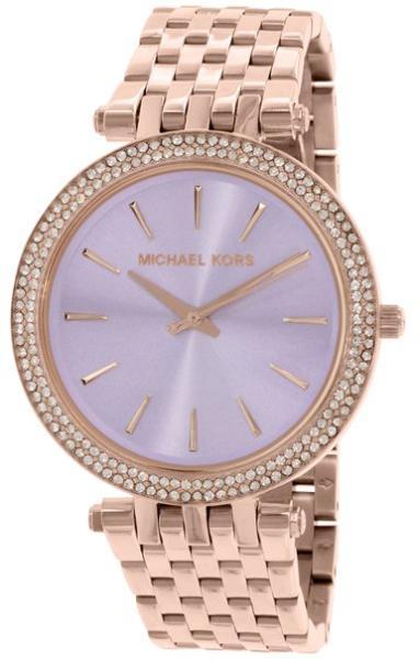 Michael Kors Darci Purple Dial Rose Gold Steel Strap Watch for Women - MK3400 Buy Now By Michael Kors