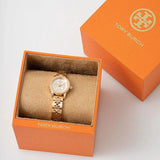 Tory Burch Reva Rose Gold Dial Rose Gold Steel Strap Watch for Women - TBW4043 Buy Now By Tory Burch