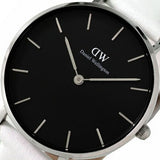 Daniel Wellington Classic Petite Bondi Black Dial White Leather Strap Watch For Women - DW00100284 Buy Now By Daniel Wellington