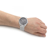 Calvin Klein Minimal Grey Dial Silver Mesh Bracelet Watch for Men - K3M21124 Buy Now By Calvin Klein