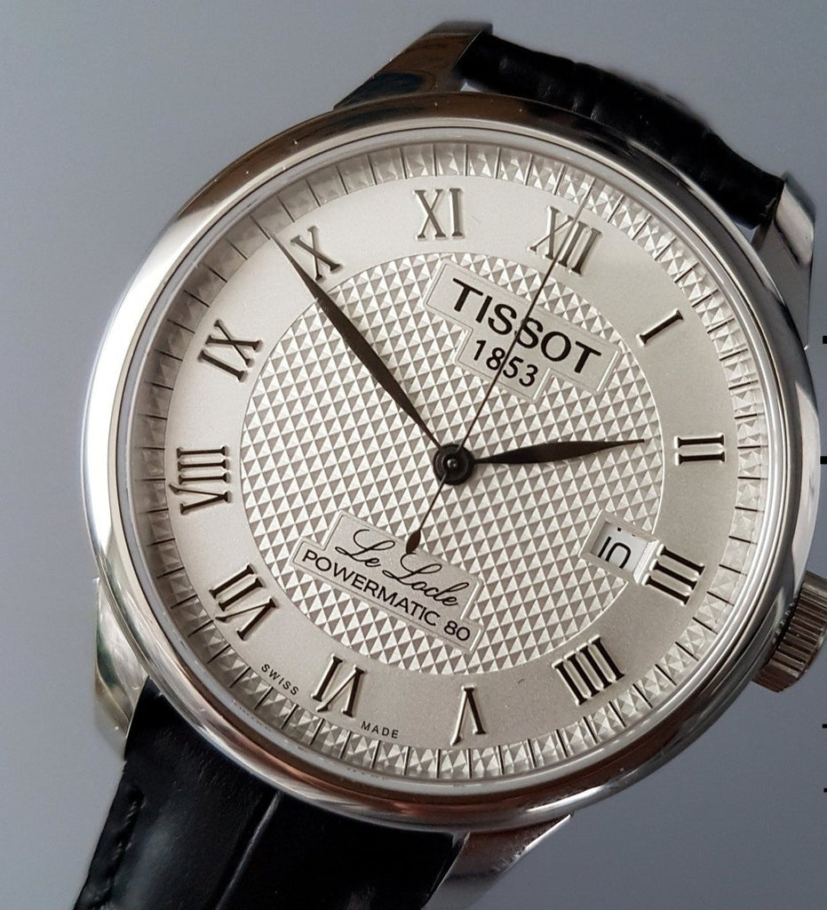 Tissot Le Locle Powermatic 80 Silver Dial Black Leather Strap Watch For Men - T006.407.16.033.00 Buy Now By Tissot
