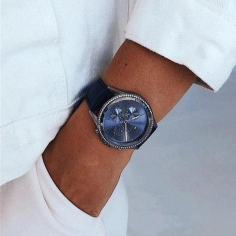 Tommy Hilfiger Ari Quartz Diamonds Blue Dial Blue Leather Strap Watch for Women - 1781979 Buy Now By Tommy Hilfiger