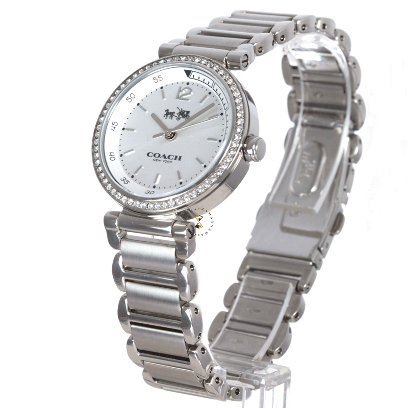 Coach Sports Crystals Silver Dial Silver Steel Strap Watch for Women - 14502194 Buy Now By Coach
