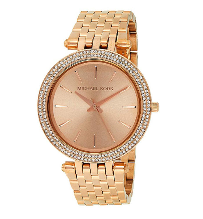 Michael Kors Darci Rose Gold Dial with Diamonds Rose Gold Stainless Steel Strap Watch for Women - MK3192 Buy Now By Michael Kors