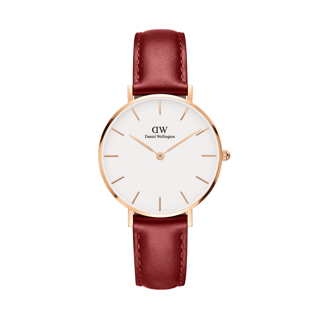 Daniel Wellington Classic Suffolk White Dial Brown Leather Strap Watch For Women - DW00100120 Buy Now By Daniel Wellington