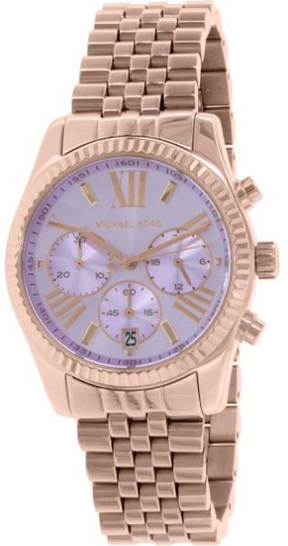 Michael Kors Lexington Purple Dial Rose Gold Steel Strap Watch For Women - MK6207 Buy Now By Michael Kors