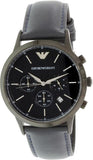 Emporio Armani Renato Chronograph Quartz Blue Dial Blue Leather Strap Watch For Men - AR2481 Buy Now By Emporio Armani
