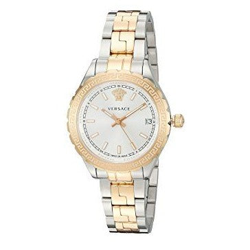 Versace Hellenyium Silver Dial Two Tone Steel Strap Watch for Women - V12030015 Buy Now By Versace