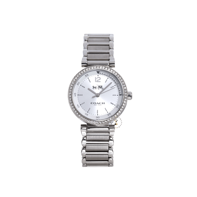 Coach Sports Crystals Silver Dial Silver Steel Strap Watch for Women - 14502194 Buy Now By Coach