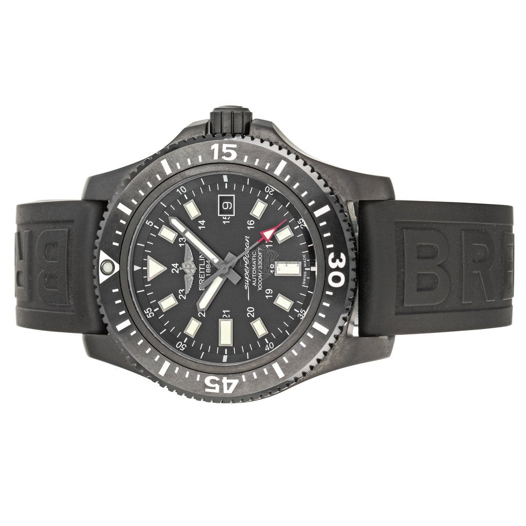 Breitling Superocean 44mm Special Volcano Black Dial Black Rubber Strap Watch for Men - M17393131B1S1 Buy Now By Breitling