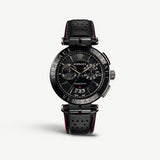 Versace V-Racer Aion Chronograph Black Dial Black Leather Strap Watch for Men - VBR030017 Buy Now By Versace