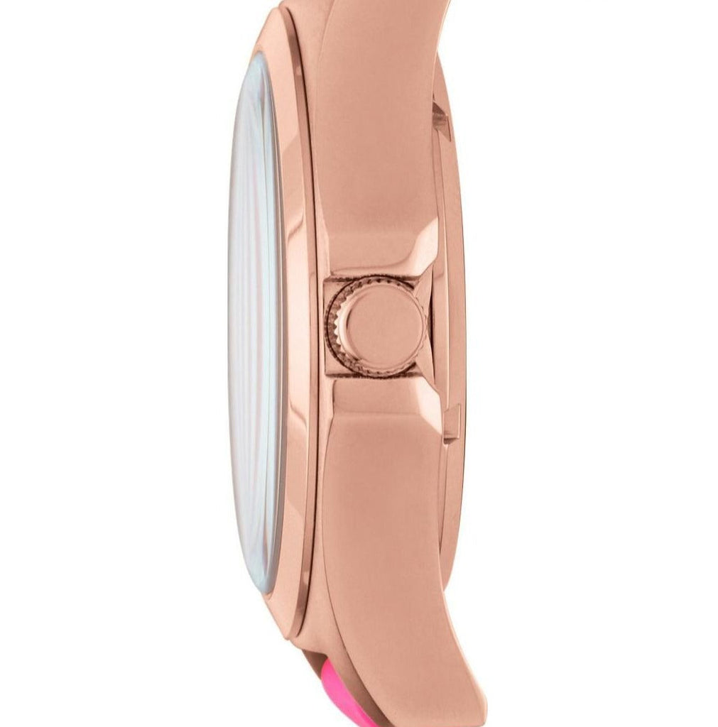Marc Jacobs Henry Skeleton Pink Dial Pink Leather Strap Watch for Women - MBM1243 Buy Now By Marc Jacobs