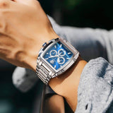 Versace Dominus Chronograph Blue Dial Silver Steel Strap Watch For Men - VE6H00423 Buy Now By Versace