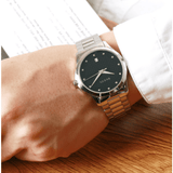 Gucci G Timeless Diamonds Black Dial Silver Steel Strap Watch For Men - YA126456 Buy Now By Gucci