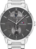 Tommy Hilfiger Hunter Grey Dial Silver Steel Strap Watch for Men - 1791608 Buy Now By Tommy Hilfiger