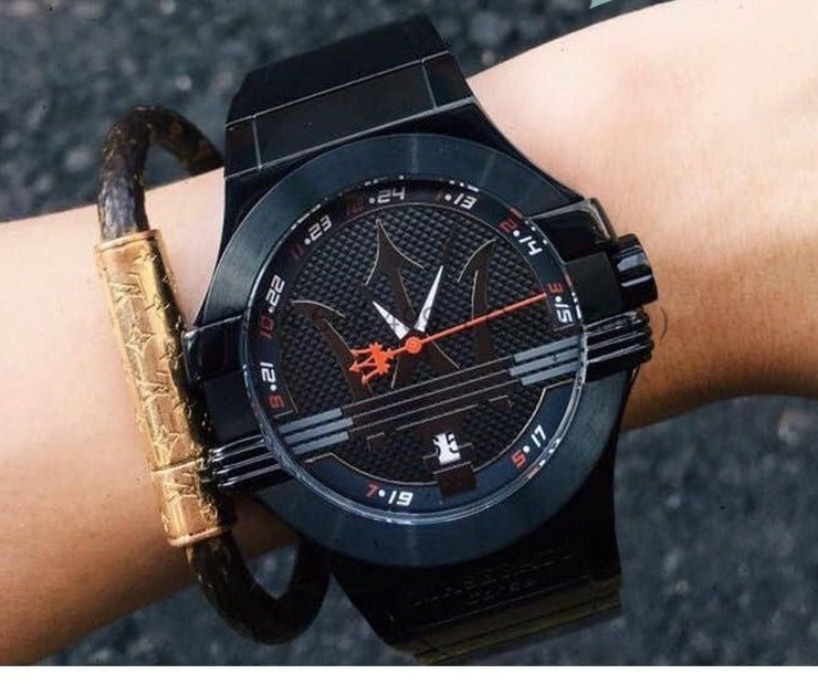 Maserati Potenza 42mm Black Analog Dial Black Strap Watch For Men - R8853108003 Buy Now By Maserati