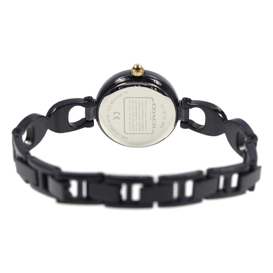 Coach Park Swarovski Crystals Black Dial Black Steel Strap Watch for Women - 14503564 Buy Now By Coach