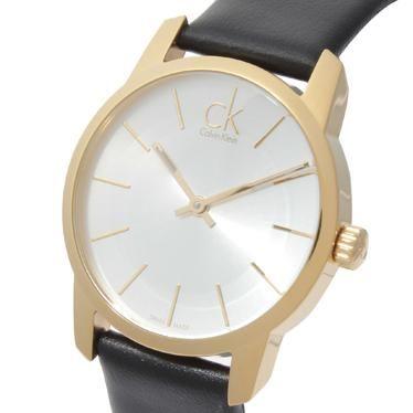 Calvin Klein City Silver Dial Black Leather Strap Watch For Women - K2G23520 Buy Now By Calvin Klein