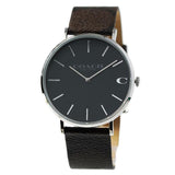 Coach Charles Black Dial Brown Leather Strap Watch for Women - 14602156 Buy Now By Coach