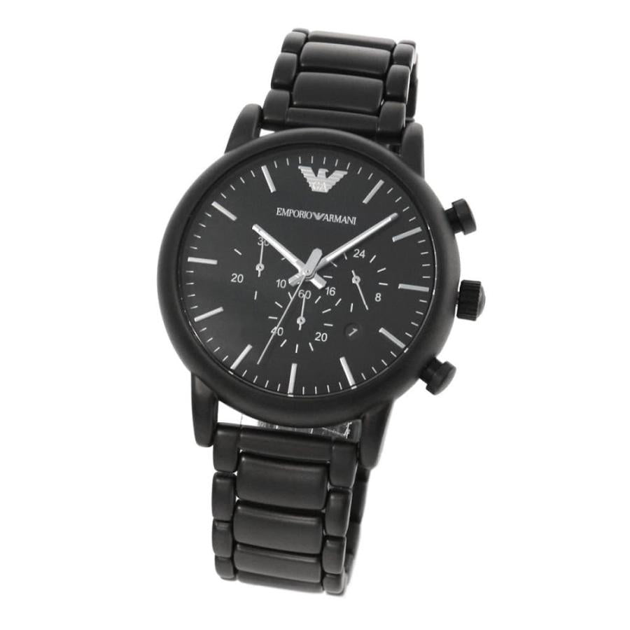 Emporio Armani Luigi Chronograph Black Dial Black Stainless Steel Watch For Men - AR1895 Buy Now By Emporio Armani