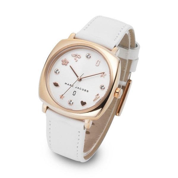 Marc Jacobs Mandy White Dial White Leather Strap Watch for Women - MJ8678 Buy Now By Marc Jacobs