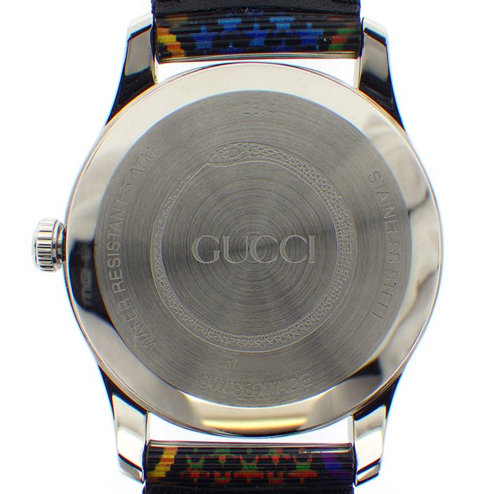 Gucci G Timeless Quartz Black Dial Black Leather Strap Watch For Women - YA1264146 Buy Now By Gucci