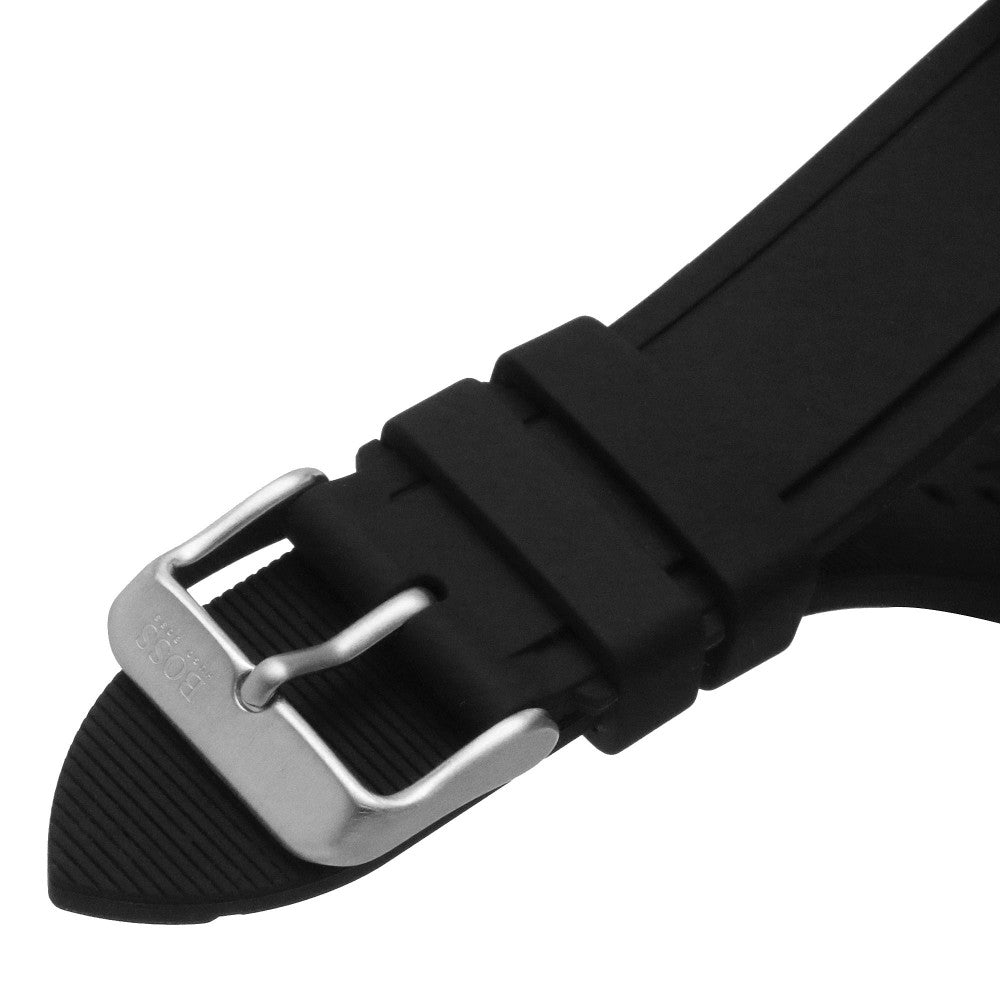 Hugo Boss Admiral Black Dial Black Silicone Strap Watch for Men - 1513912 Buy Now By Hugo Boss