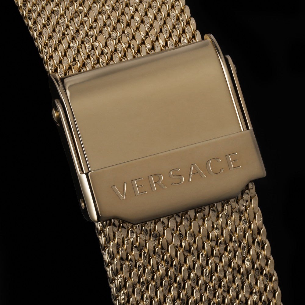 Versace Meander Greca White Dial Gold Mesh Bracelet Watch for Women - VELW00820 Buy Now By Versace