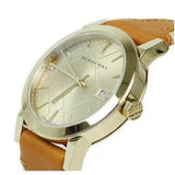 Burberry The City Gold Dial Brown Leather Strap Watch for Women - BU9133 Buy Now By Burberry