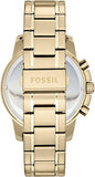 Fossil Dean Chronograph Champagne Dial Gold Steel Strap Watch for Men - FS4867 Buy Now By Fossil