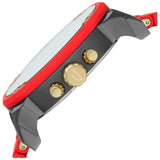 Diesel Mr Daddy 2.0 Chronograph Grey Dial Red Rubber Strap Watch For Men - DZ7430 Buy Now By Diesel