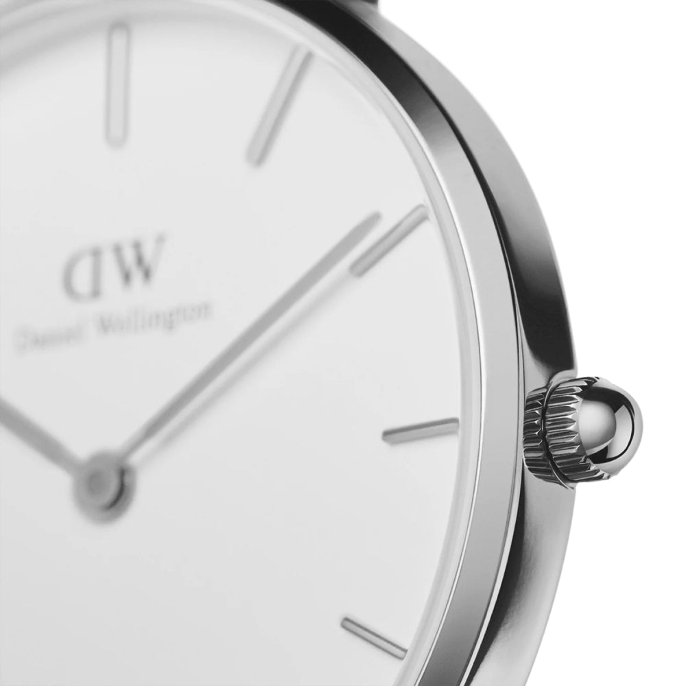 Daniel Wellington Classic Bristol White Dial Brown Leather Strap Watch For Women - DW00100056 Buy Now By Daniel Wellington