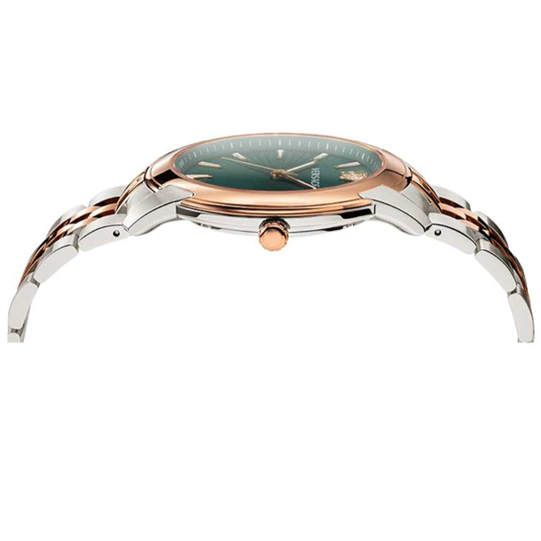Versace V-Urban Green Dial Two Tone Steel Strap Watch for Men - VELQ00619 Buy Now By Versace