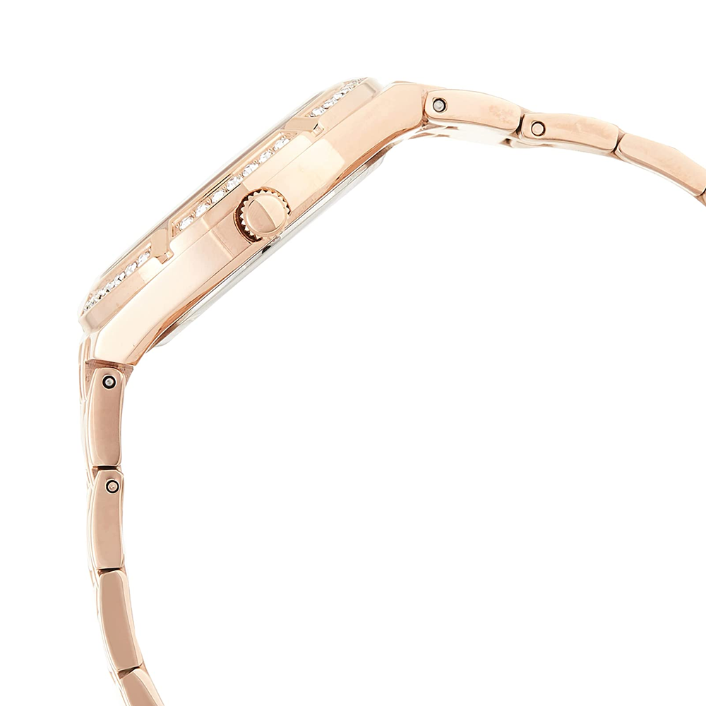 Guess Cosmo Diamonds Silver Dial Rose Gold Steel Strap Watch For Women - GW0033L3 Buy Now By Guess