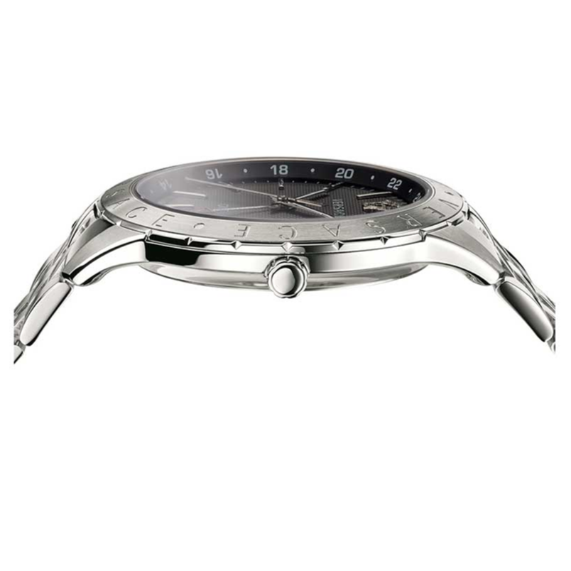 Versace Univers Analog Black Dial Silver Steel Strap Watch for Men - VEBK00418 Buy Now By Versace