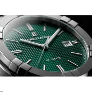 Maurice Lacroix Aikon Automatic Green Dial Silver Steel Strap Watch for Men - AI1807-SS002-630-1 Buy Now By Maurice Lacroix