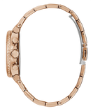 Guess Cosmic Chronograph Rose Gold Dial Rose Gold Steel Strap Watch for Women - GW0465L2 Buy Now By Guess