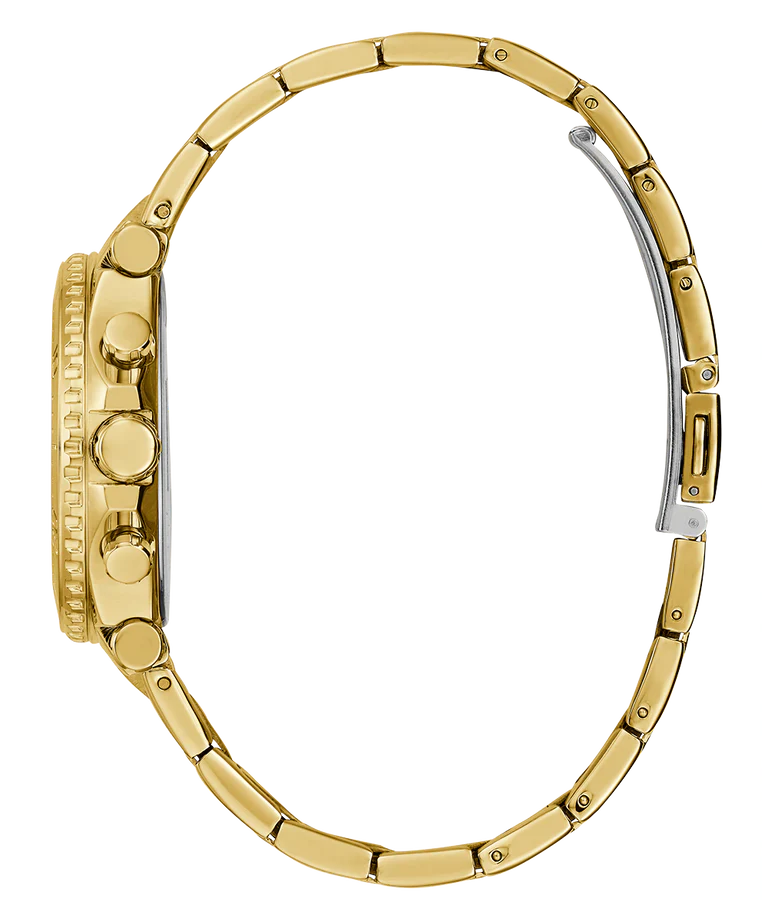 Guess Cosmo Chronograph Green Dial Gold Steel Strap Watch For Women - GW0465L5 Buy Now By Guess